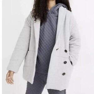 NWT - Madewell Quilted Sweatshirt Jacket